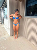 Siseneg Prime Bikini Strapless Estampado Soles y Lunas (2 piezas)